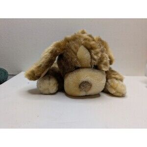 Animal Alley Toys R Us Darby Brown Tan Big Ears Stuffed Plush Puppy Brown 9"